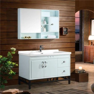 Каковы особенности современной деревянной тумбы под раковину для ванной комнаты?